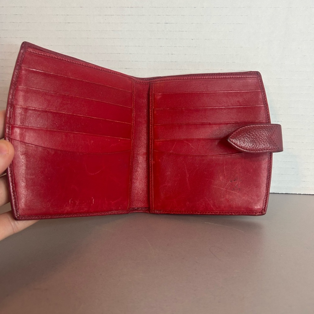 Rare Vintage Coach Red Madison Kisslock Wallet - Picture 2 of 4